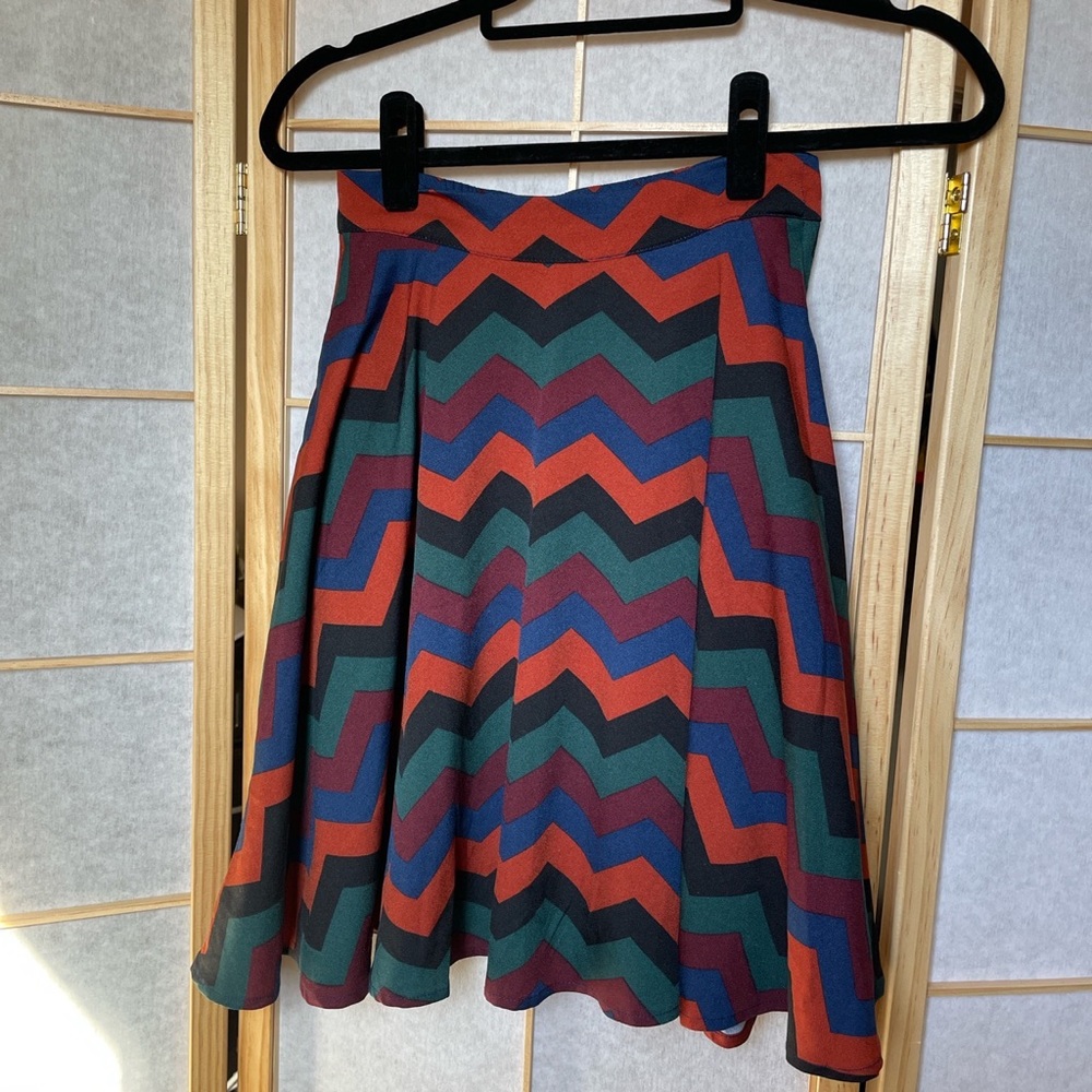ModCloth Just This Sway Skater Skirt